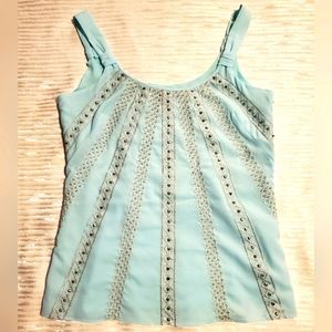 Embellished WHBM Sleeveless Shell Top